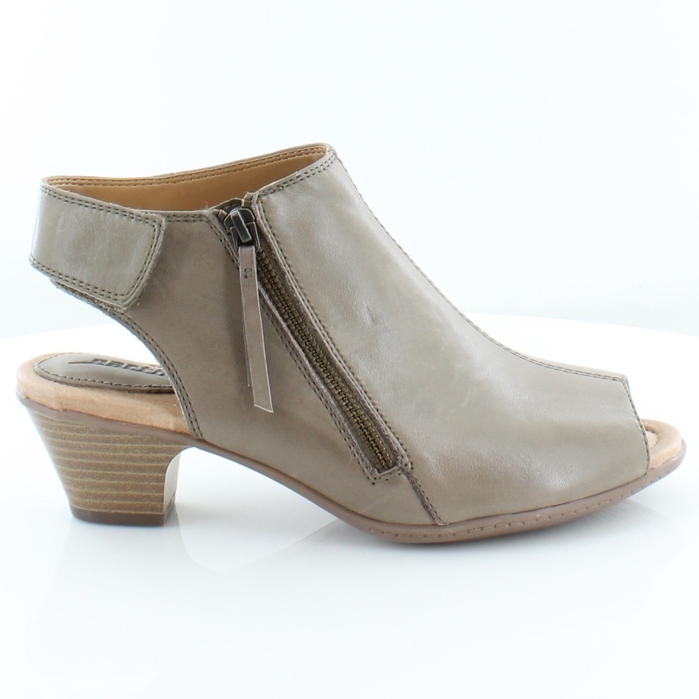 Earth Kristy wide taupe comfort peep sandals